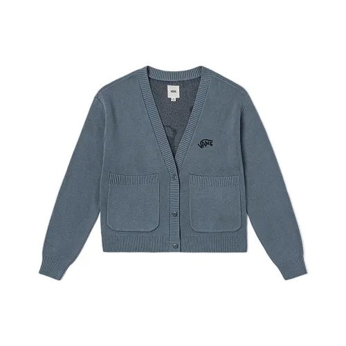 VANS Кардиган Трикотаж Женский Серый Синий