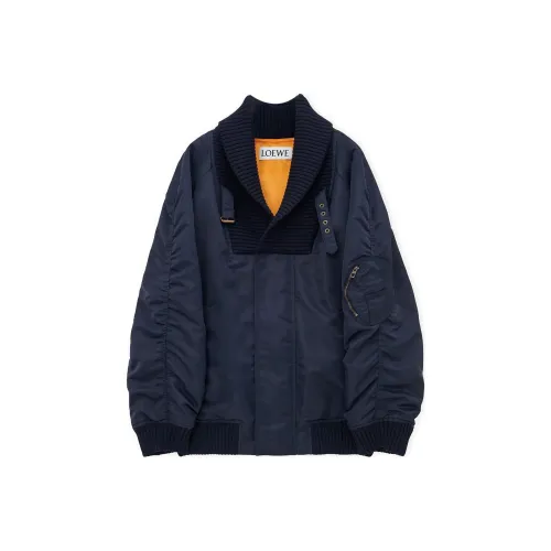 LOEWE Совместное издание FW24 Куртки и пальто Женские Полночный синий