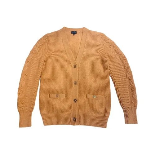 CHANEL 21A Премиум Ручная работа Коллекция Кашемир Свитер Женские Желтый