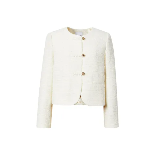 Hopeshow Куртки и Пальто Женские Экрю