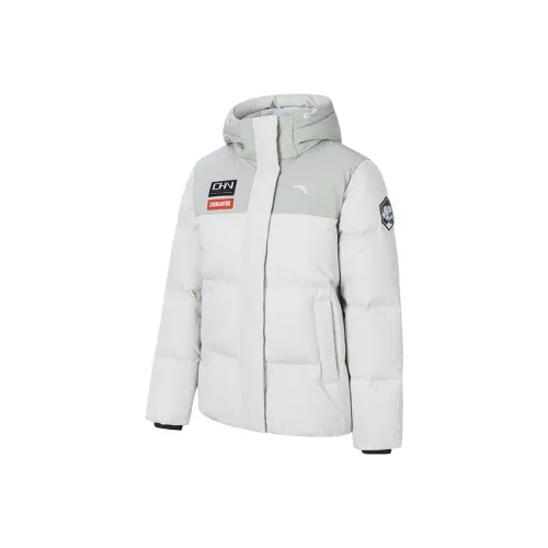 ANTA Variety Тренировки Коллекция Пуховик Женские Трава Зимний серый Сосново-серо-зеленый