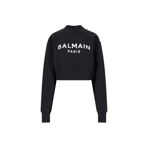 BALMAIN Черные Женские Свитшоты