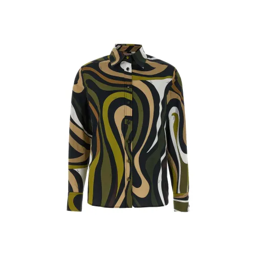 EMILIO PUCCI Рубашка Женская Зеленая