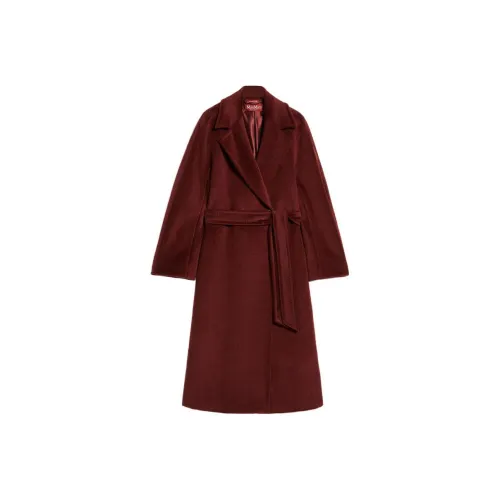 MaxMara Пальто Женское Бордово-Красное