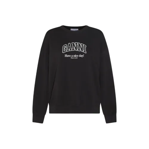 GANNI Черные Женские Свитшоты