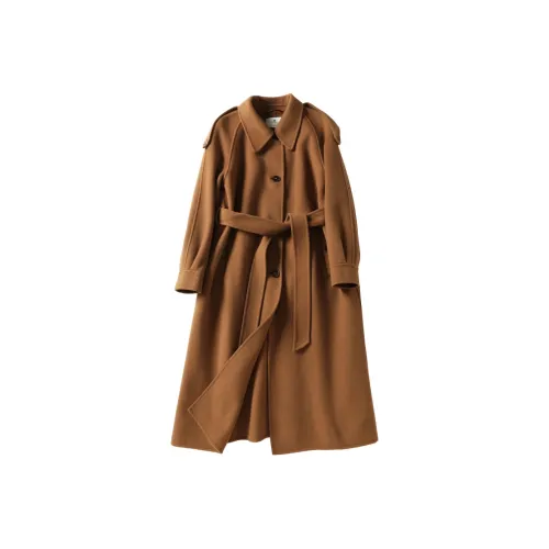 XIANGYING Верблюжий Женское Пальто