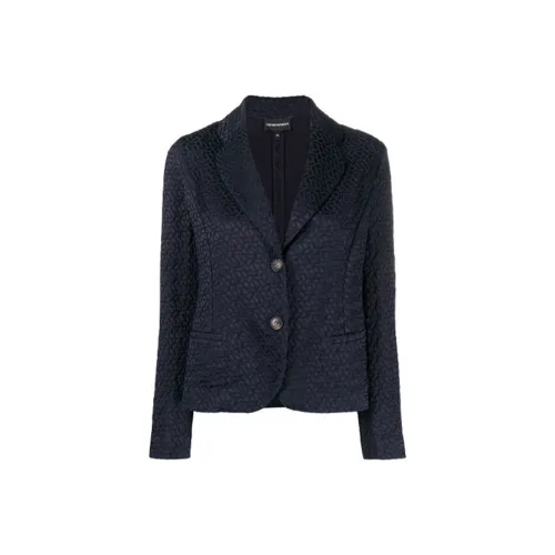 EMPORIO ARMANI SS21 Бизнес-костюм Пальто Женское Синее