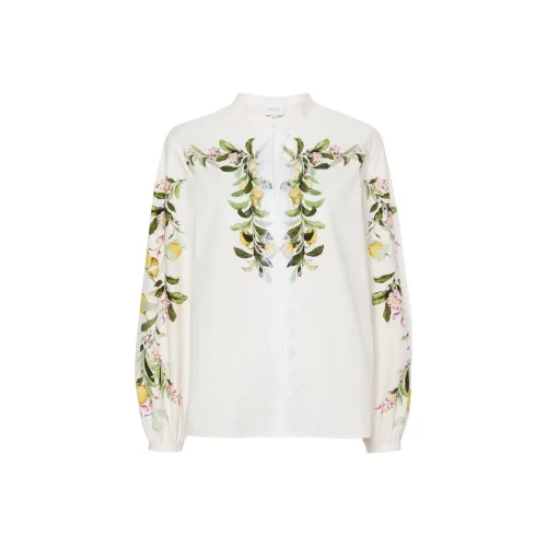 GIAMBATTISTA VALLI SS24 Рубашка Женская Айвори Белый