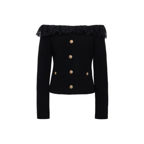 Alessandra Rich FW24 Куртки и Пальто Женские Черный