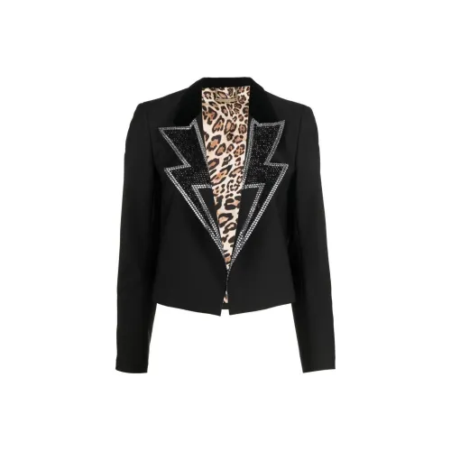 PHILIPP PLEIN FW22 Бизнес-костюм Пальто Женское Черное