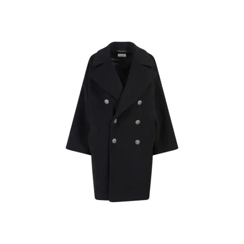 SAINT LAURENT Черное Женское Пальто