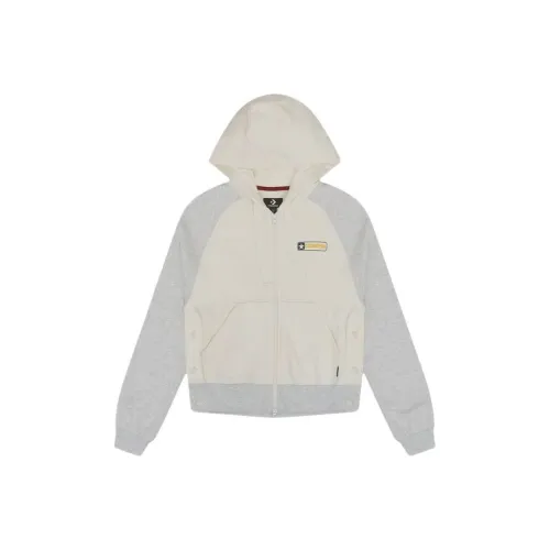 Конверс Свитшот Женский Молочный Белый Серый