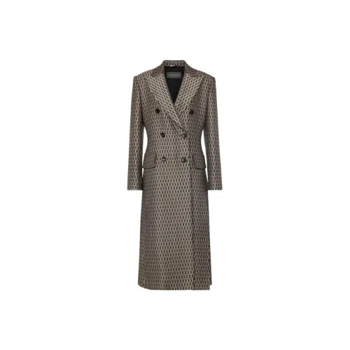 ALBERTA FERRETTI Серое Женское Пальто