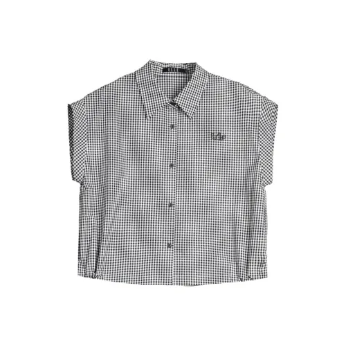 ELLE Черно-белая панда Женские рубашки