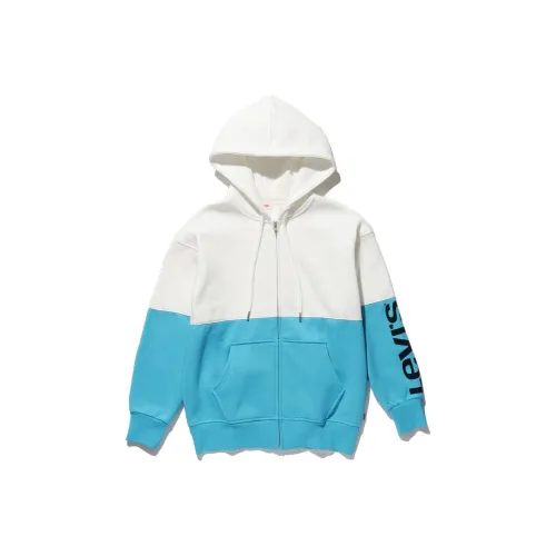 Levi's Толстовка Женская Синяя Белая