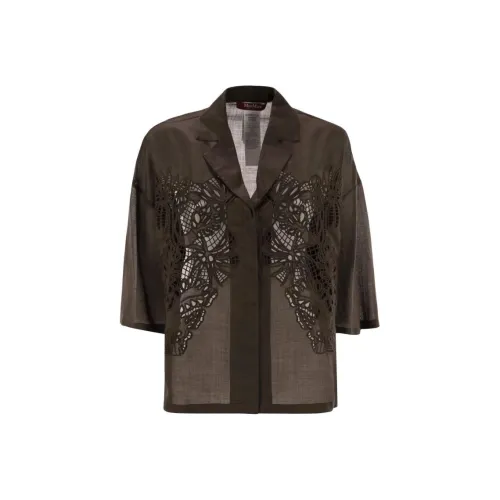MaxMara Studio Рубашка Женская Коричневая