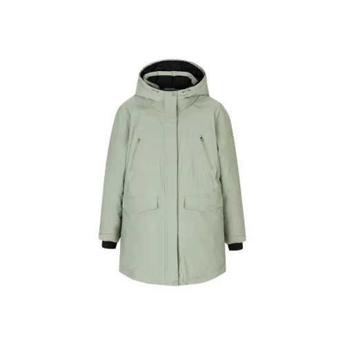 CHAOJIANTA Пуховик Женские Чай Пена Зеленый