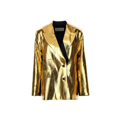 DRIES VAN NOTEN Золотой Женские Офисные Костюмы