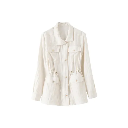 BANANA CICI Куртки Пальто Женские Белые