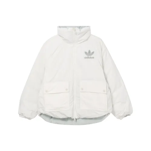 Adidas Originals Clover Series Outfit Пуховик Женский Светло-Серый