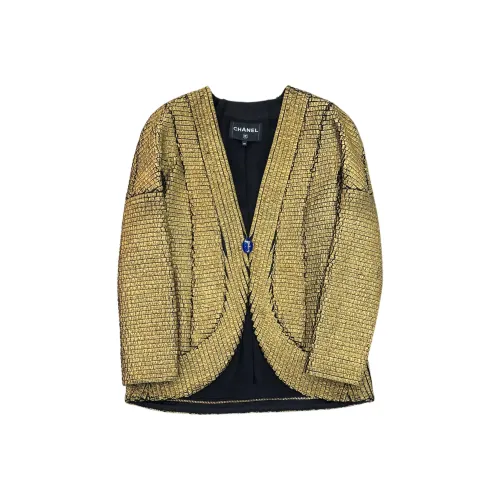 CHANEL 19A Egyptian Позиционирование стиля Куртки Пальто Женские Золото