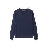 Темно-синий пуловер свитер