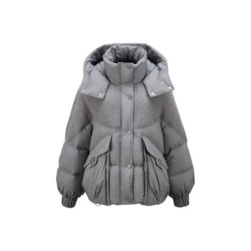 XIANGYING Серые Женские Пуховики