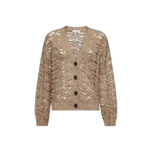 BRUNELLO CUCINELLI Трикотаж Женский Умбра