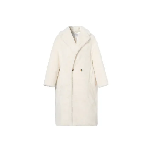 MaxMara Teddy Series Белое Женское Пальто
