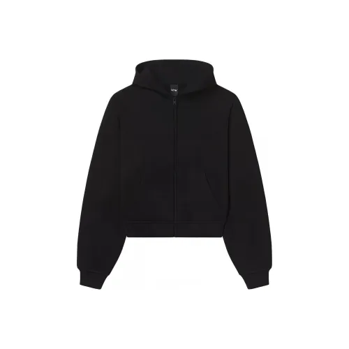 Khy Drop 003 Fleece Zip Hoodie с OVERSIZED Hoodie Женская Черный Черный
