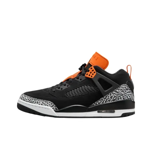 Джордан Spizike Slip-resistant Abrasion-resistant Low Top Винтажные баскетбольные кроссовки Унисекс Черный