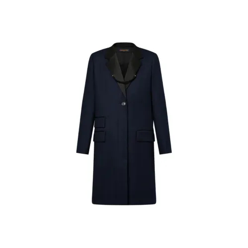 LOUIS VUITTON Женское пальто морского синего цвета