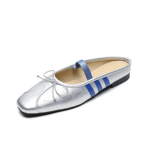 Lanza Резиновая подошва Пэчворк из кожи Тихий Противопахнущий Устойчивый к истиранию Домашние тапочки Женские