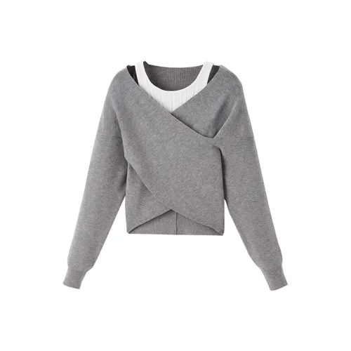 PEACEBIRD Трикотаж Женский Серый