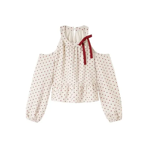 ARIADNAW STUDIO Рубашка Женская с горошком