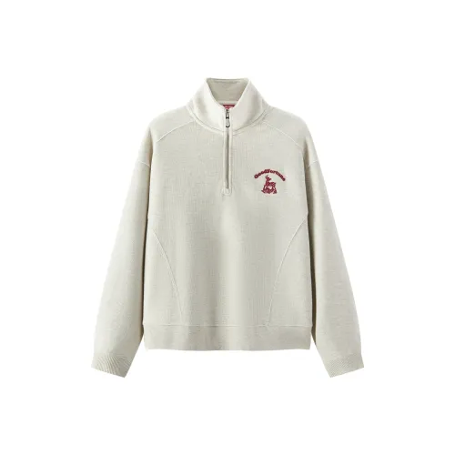 SEM R x ZHANGRENHUA Толстовка Женская Светлый Фотиния Серый