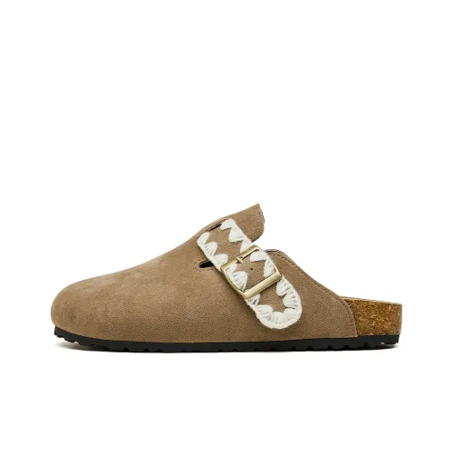 AAA SINCE 1955 Резиновая подошва устойчивая к запахам устойчивая к истиранию противоскользящая домашние тапочки женские абрикос