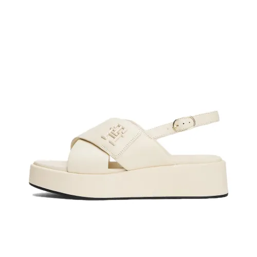 Tommy Hilfiger TH Monogram One Ремень Сандалии Бежевый Женские