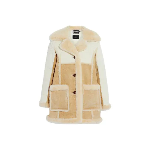 COACH x Schott N.Y.C. Пальто Женское Бежевый