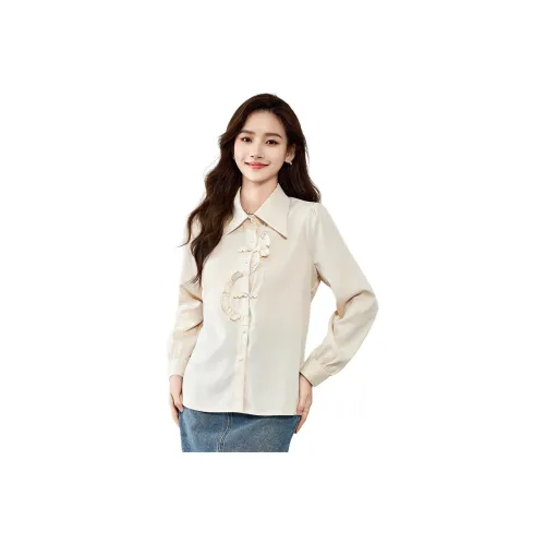 Love Elaine Рубашка Женская Абрикос