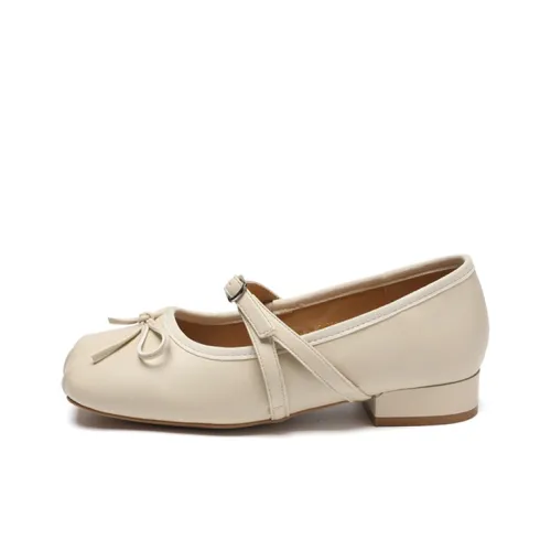 ZHR Грубый каблук Туфли Мэри Джейн Женские