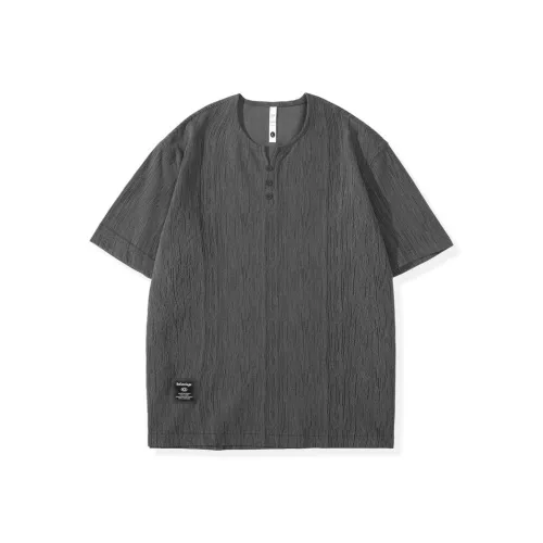 YINLEI Серый Мужской T-Рубашки