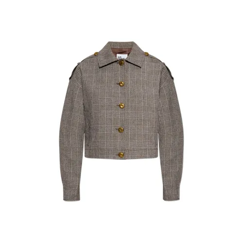 Self Портрет Куртки Пальто Женские Коричневый