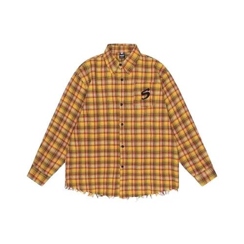 BLACK AT Желтые Мужские Рубашки