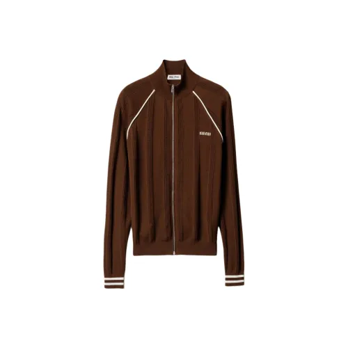 MIU MIU Куртки и Пальто Женские Коричневый