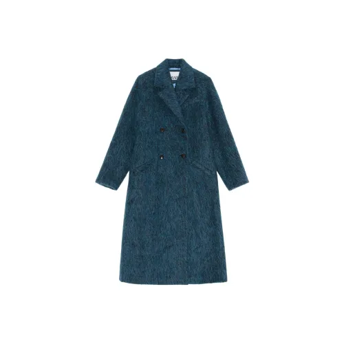 GANNI Синий Женское Пальто