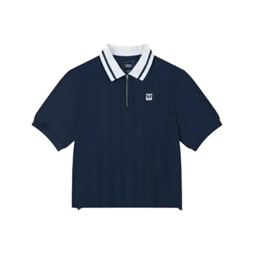 QIAODAN Sports Life Collection Поло Женское Ночной Чернильный Синий