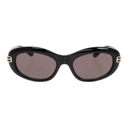 Balenciaga Ацетат OVAL SUNGLASSES Женские Черный