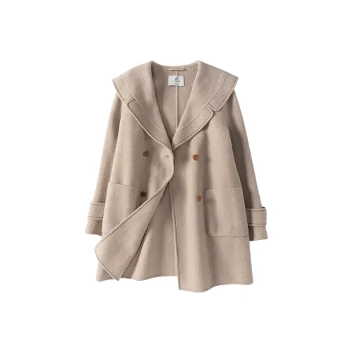 XIANGYING Овсяное Женское Пальто