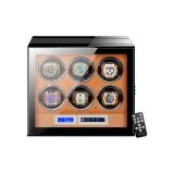 6 отделений для часов  
Внешняя сторона: угольный  
Внутренняя одежда: коричневый Touch  
Регулировка (замок от отпечатков пальцев)